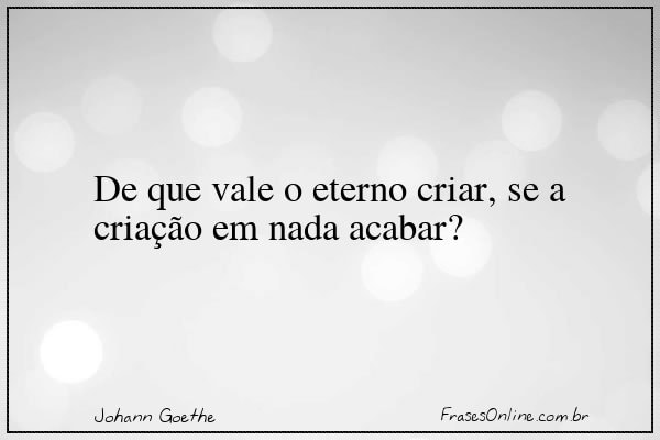 Frase de Johann Goethe