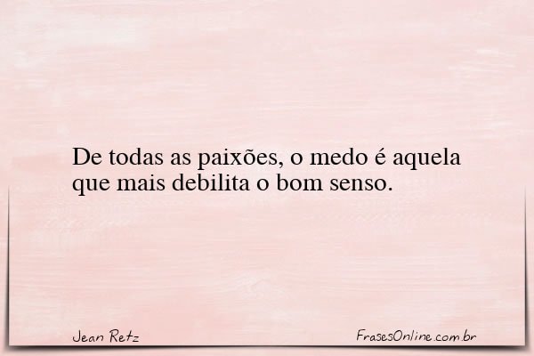 Frase de Jean Retz
