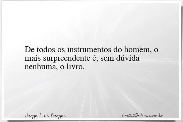Frase de Jorge Luis Borges