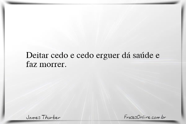 Frase de James Thurber