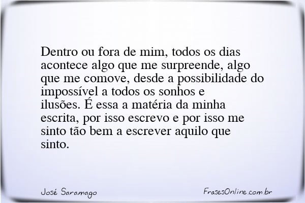 Frase de José Saramago