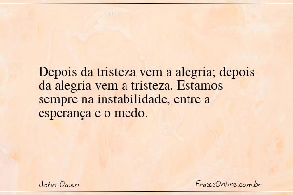 Frase de John Owen