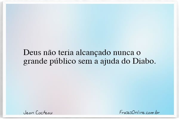 Frase de Jean Cocteau