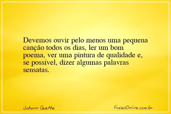 Frase de Johann Goethe