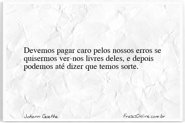 Frase de Johann Goethe