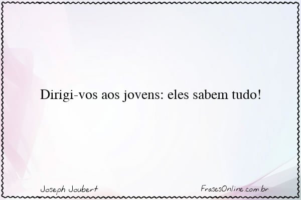 Frase de Joseph Joubert