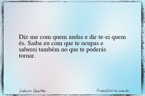 Frase de Johann Goethe