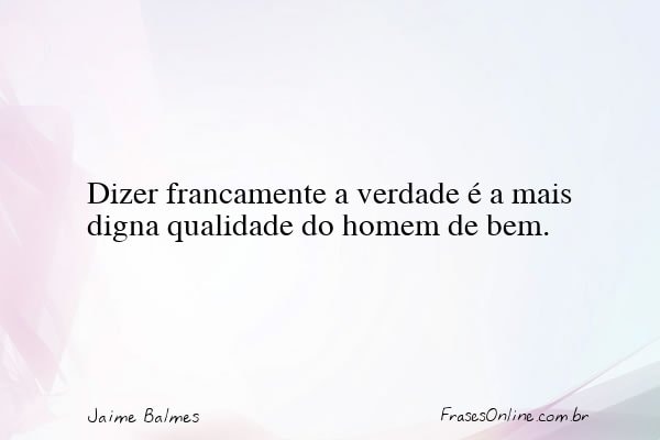 Frase de Jaime Balmes