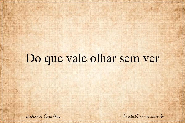 Frase de Johann Goethe