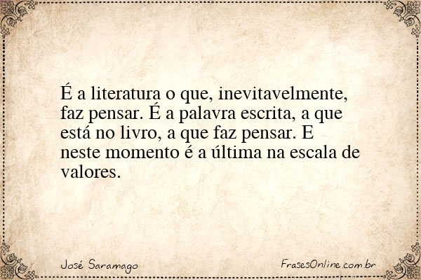 Frase de José Saramago