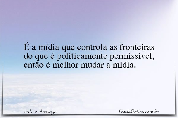 Frase de Julian Assange