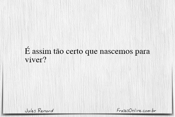 Frase de Jules Renard