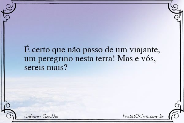Frase de Johann Goethe