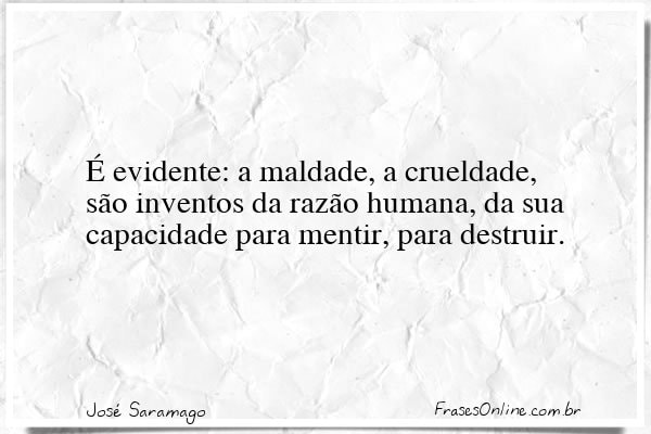 Frase de José Saramago