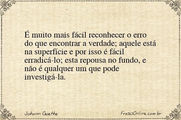 Frase de Johann Goethe