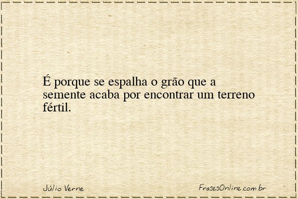 Frase de Júlio Verne