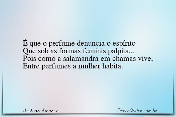 Frase de José de Alencar