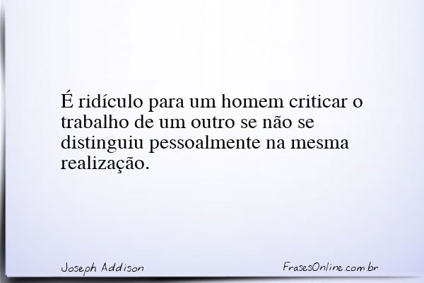 Frase de Joseph Addison