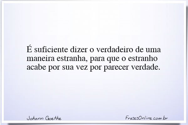 Frase de Johann Goethe