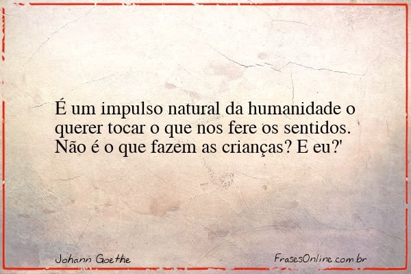 Frase de Johann Goethe