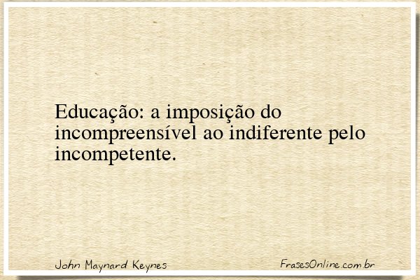 Frase de John Maynard Keynes
