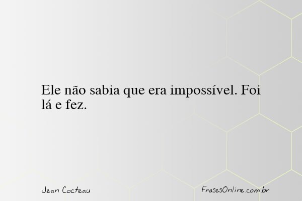 Frase de Jean Cocteau