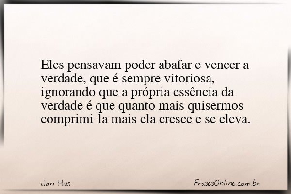 Frase de Jan Hus