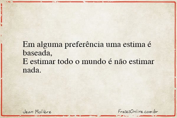 Frase de Jean Molière