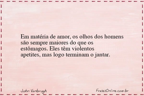 Frase de John Vanbrugh