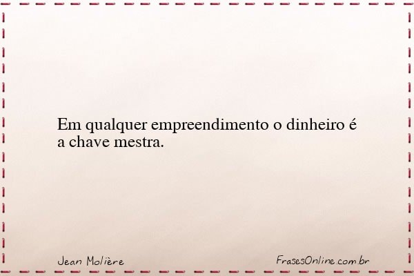 Frase de Jean Molière