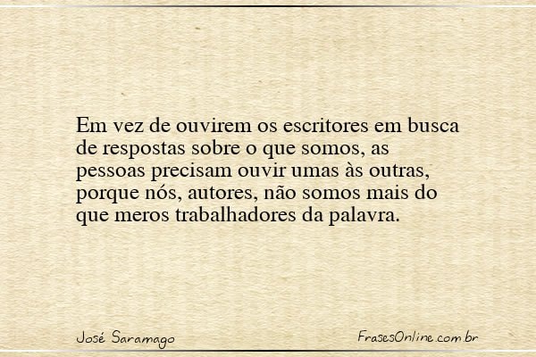 Frase de José Saramago