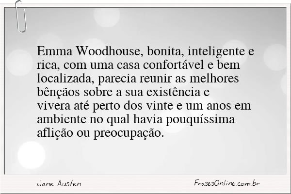 Frase de Jane Austen