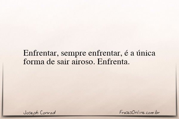 Frase de Joseph Conrad