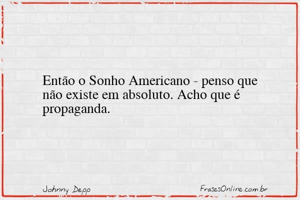 Frase de Johnny Depp