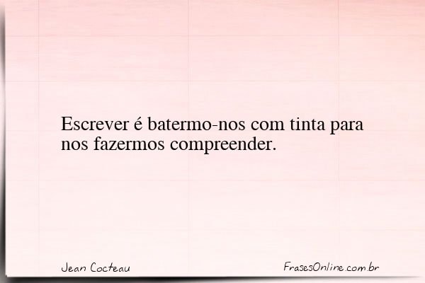 Frase de Jean Cocteau