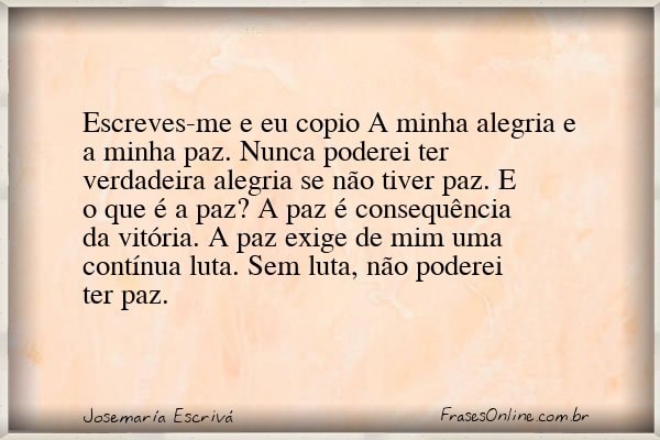 Frase de Josemaría Escrivá