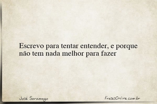 Frase de José Saramago