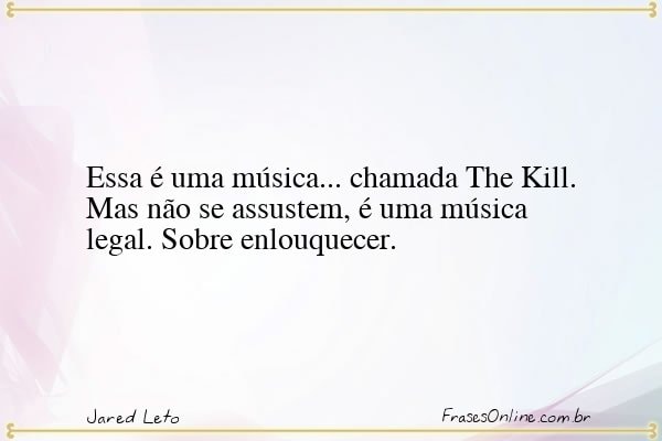 Frase de Jared Leto