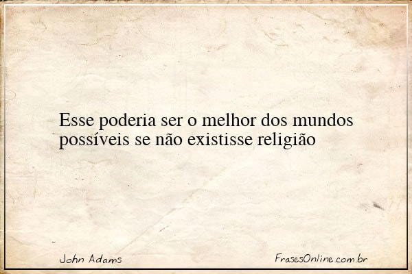 Frase de John Adams