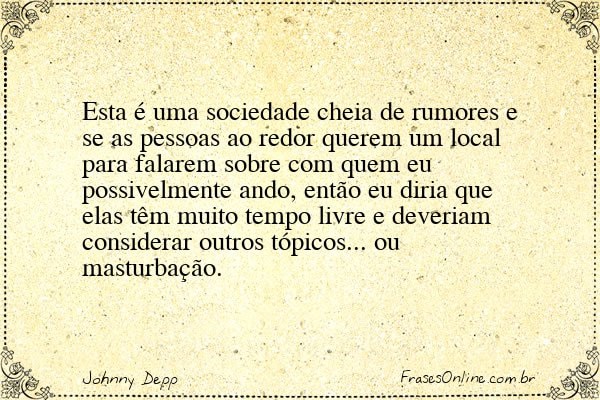 Frase de Johnny Depp