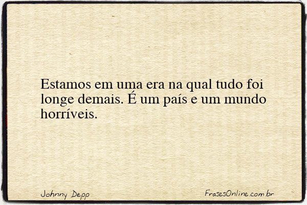 Frase de Johnny Depp