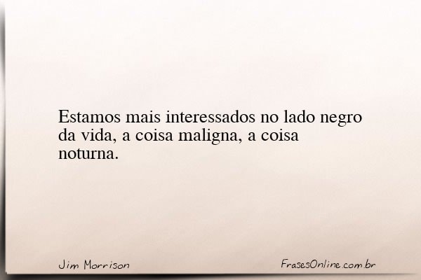 Frase de Jim Morrison