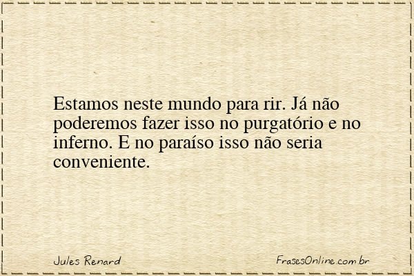 Frase de Jules Renard