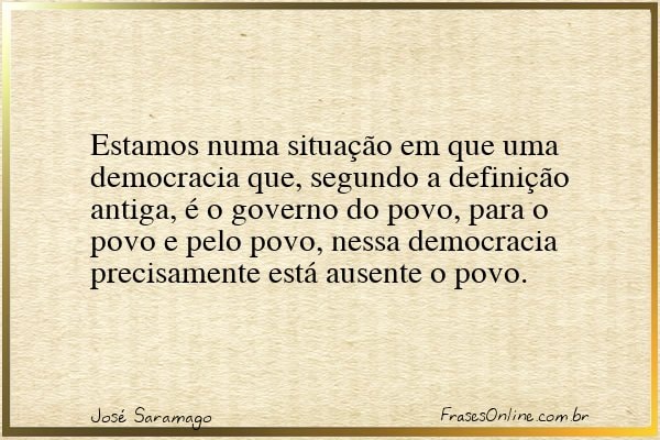 Frase de José Saramago