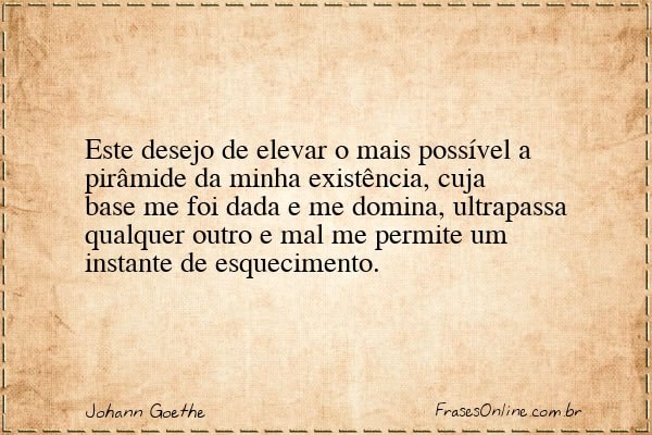 Frase de Johann Goethe