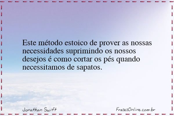 Frase de Jonathan Swift