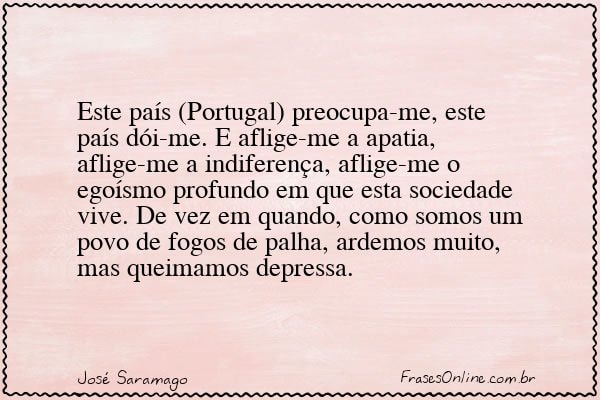Frase de José Saramago