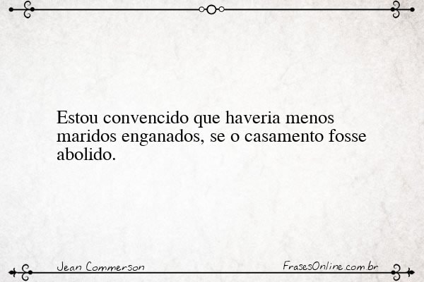 Frase de Jean Commerson