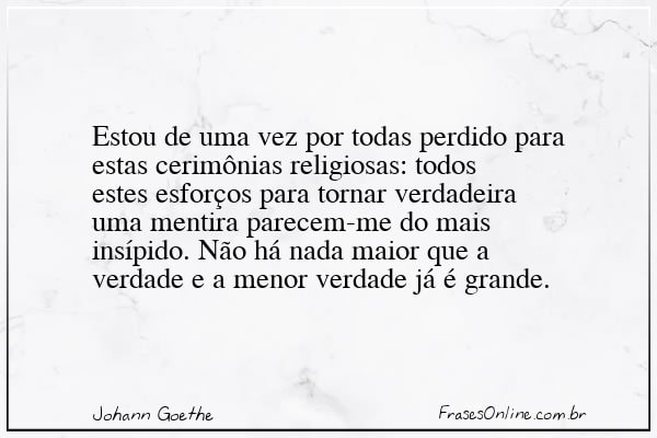 Frase de Johann Goethe