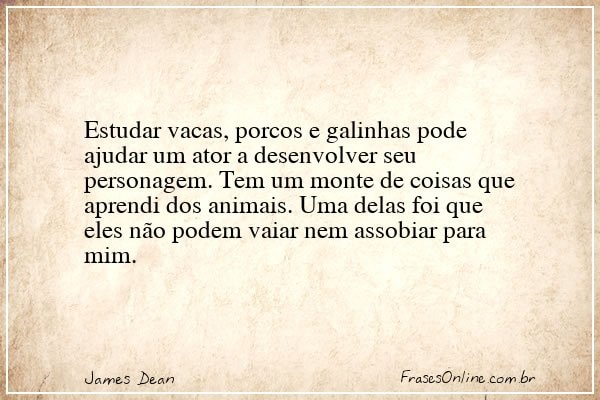 Frase de James Dean